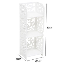 Load image into Gallery viewer, Rustic Small White Storage Display Shelving Unit