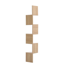 Load image into Gallery viewer, Tiered Wooden Floating Corner Shelf