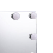 Load image into Gallery viewer, White Rectangle Tabletop Hollywood LED Vanity Mirror-58x48cm LED Make Up Mirrors Living and Home