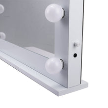 Load image into Gallery viewer, White Rectangle Tabletop Hollywood LED Vanity Mirror-58x48cm LED Make Up Mirrors Living and Home