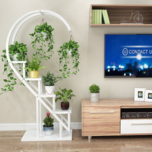 Load image into Gallery viewer, Curved 4-Tier Plant Stand Bonsai Display Shelf