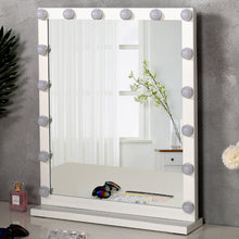 Load image into Gallery viewer, Hollywood Style Lighted Rectangular Makeup Mirror with Base