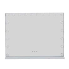 Load image into Gallery viewer, Hollywood Style Lighted Rectangular Makeup Mirror with Base LED Make Up Mirrors Living and Home