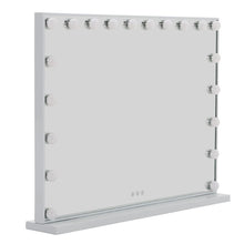 Load image into Gallery viewer, Hollywood Style Lighted Rectangular Makeup Mirror with Base LED Make Up Mirrors Living and Home