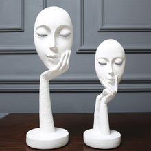 Load image into Gallery viewer, Abstract Resin Woman Face Statue Home Decoration