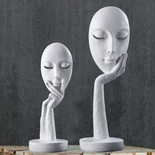 Load image into Gallery viewer, Abstract Resin Woman Face Statue Home Decoration