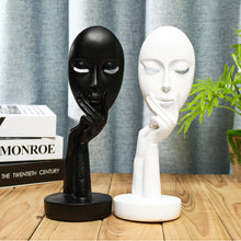 Load image into Gallery viewer, Abstract Resin Woman Face Statue Home Decoration