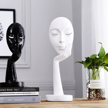 Load image into Gallery viewer, Abstract Resin Woman Face Statue Home Decoration