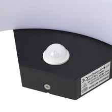 Load image into Gallery viewer, Modern Black LED Curved Induction Wall Light for Outdoor