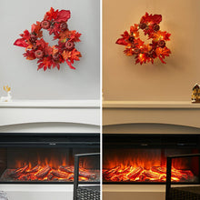 Load image into Gallery viewer, Fall Maple Leaf Pumpkin Wreath Artificial Wreath Front Door Decoration Living and Home