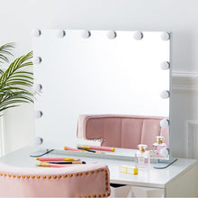 Load image into Gallery viewer, LED Lighted Vanity Mirror with 14 Bulbs for Dressing Room and Bedroom Living and Home