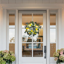 Load image into Gallery viewer, Summer Faux Lemon Peony Wreath with Green Olive Leaves Artificial Plants Living and Home