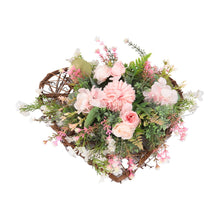 Load image into Gallery viewer, Rustic Assorted Flowers Heart-shaped Wreath Wedding Decoration Artificial Plants Living and Home