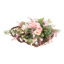 Load image into Gallery viewer, Rustic Assorted Flowers Heart-shaped Wreath Wedding Decoration Artificial Plants Living and Home