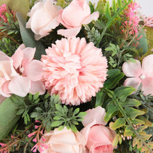 Load image into Gallery viewer, Rustic Assorted Flowers Heart-shaped Wreath Wedding Decoration Artificial Plants Living and Home