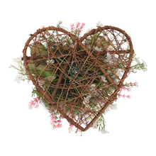 Load image into Gallery viewer, Rustic Assorted Flowers Heart-shaped Wreath Wedding Decoration Artificial Plants Living and Home