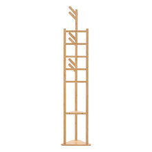 Load image into Gallery viewer, Bamboo Coat Rack Stand Coat Standing Tree for Entryway Bedroom Office Living and Home