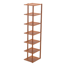 Load image into Gallery viewer, 7 Tiers Bamboo Shoe Rack Entryway Hallway Shoe Shelf