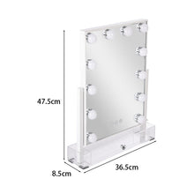 Load image into Gallery viewer, Rectangular Hollywood Vanity Makeup Mirror Living and Home