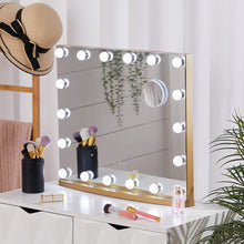 Load image into Gallery viewer, Hollywood Lighted Rectangle LED Metal Makeup Mirror Living and Home