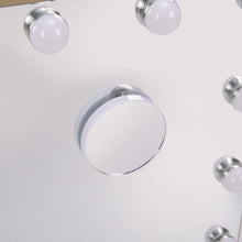 Load image into Gallery viewer, Hollywood Lighted Rectangle LED Metal Makeup Mirror Living and Home