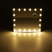 Load image into Gallery viewer, Hollywood Lighted Rectangle LED Metal Makeup Mirror