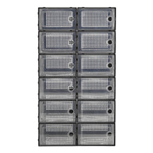 Load image into Gallery viewer, 12x Stackable Shoe Storage Box Organiser Black