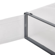 Load image into Gallery viewer, Livingandhome 12x Stackable Shoe Storage Box Organiser Grey