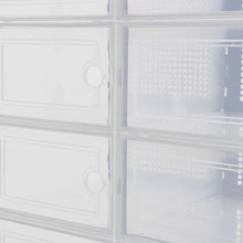 Load image into Gallery viewer, Livingandhome 12x Stackable Shoe Storage Box Organiser White
