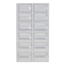 Load image into Gallery viewer, Livingandhome 12x Stackable Shoe Storage Box Organiser White