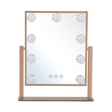 Load image into Gallery viewer, Adjustable LED Hollywood Vanity Mirror Touch Screen Control Rose Gold LED Make Up Mirrors Living and Home