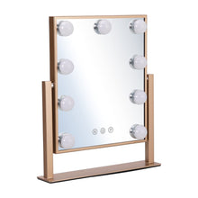 Load image into Gallery viewer, Adjustable LED Hollywood Vanity Mirror Touch Screen Control Rose Gold LED Make Up Mirrors Living and Home