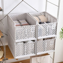 Load image into Gallery viewer, Plastic Stackable Clothes Storage Basket Drawer Organizer with Shirt Folders Shelves & Racks Living and Home