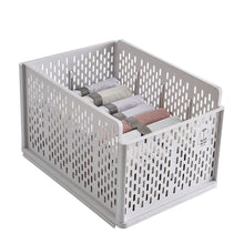 Load image into Gallery viewer, Plastic Stackable Clothes Storage Basket Drawer Organizer with Shirt Folders Shelves & Racks Living and Home