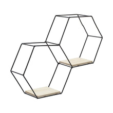 Load image into Gallery viewer, 3 Style Diy Hexagonal Wall Shelf Storage Wall Shelves Living and Home