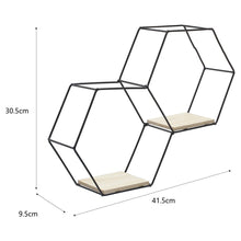 Load image into Gallery viewer, 3 Style Diy Hexagonal Wall Shelf Storage Wall Shelves Living and Home