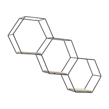 Load image into Gallery viewer, 3 Style Diy Hexagonal Wall Shelf Storage Wall Shelves Living and Home