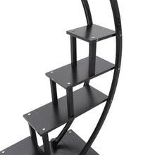 Load image into Gallery viewer, 2pcs Half-Moon-Shaped Plant Stand Display Shelf with Wheels Plant Stands & Shelves Living and Home