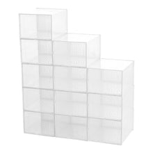 Load image into Gallery viewer, 12 Pack Clear Plastic Shoe Storage Boxes Storage Boxes Living and Home