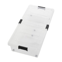 Load image into Gallery viewer, Clear Plastic Underbed Storage Box with Wheels Storage Boxes Living and Home