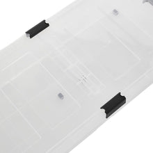 Load image into Gallery viewer, Clear Plastic Underbed Storage Box with Wheels Storage Boxes Living and Home
