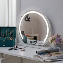 Load image into Gallery viewer, Round Hollywood Vanity LED Lighted Makeup Mirror Living and Home