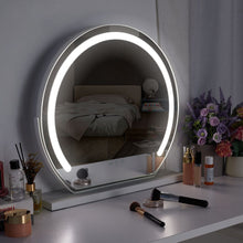 Load image into Gallery viewer, Round Hollywood Vanity LED Lighted Makeup Mirror Living and Home