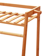 Load image into Gallery viewer, Bamboo Bedroom Garment Clothes Rack Brown 130cm