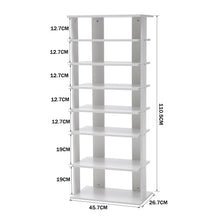 Load image into Gallery viewer, Contemporary 7-Tier Household Space Saving Shoe Rack