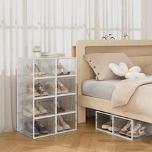 Load image into Gallery viewer, 12 Pack Plastic Shoe Storage Box