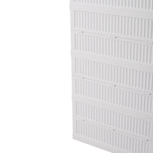 Load image into Gallery viewer, 6-Tier Foldable Storage Rack Shoes Organizer with Doors