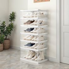 Load image into Gallery viewer, 6-Tier Foldable Storage Box with Magnetic Doors