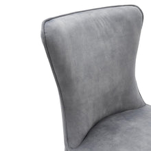 Load image into Gallery viewer, Set of 2 Beige High Back Dining Chairs with velvet Upholstered Dining Chairs Living and Home