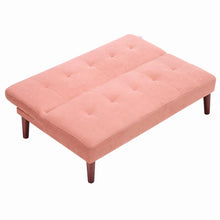 Load image into Gallery viewer, 4ft Wide Modern 3 Seater Padded Convertible Sofa Bed with Wooden Legs Sofa Beds Living and Home